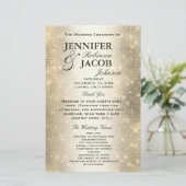 Programme de mariage | Soft Gold Parties scintilla (Debout devant)