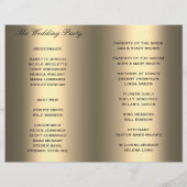 Programme de mariage | Soft Shiny Gold Look (Dos)