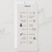 Programme de mariage sous forme de journal nostalg (Dos)