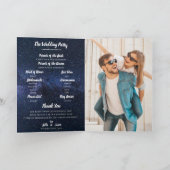 Programme de mariage SOUS LES ÉTOILES Mariage thém (Intérieur)