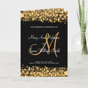 Programme de mariage Sparkles Gold