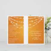 Programme de mariage Sparkling Chaîne Orange (Debout devant)