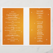 Programme de mariage Sparkling Chaîne Orange (Dos)