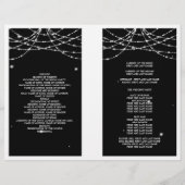 Programme de mariage Sparkling String noir (Dos)