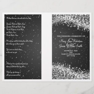Programme de mariage Sparkling Wave Black