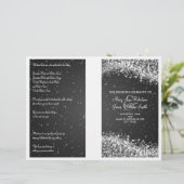 Programme de mariage Sparkling Wave Black (Debout devant)