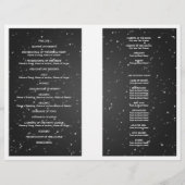 Programme de mariage Sparkling Wave Black (Dos)