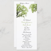 Programme de mariage Spring Trees 2 (Devant / Derrière)