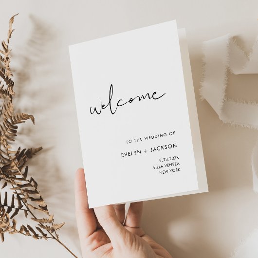 Programme de mariage STELLA Carte pliée