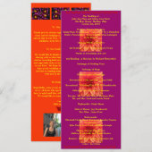 Programme de mariage super Cool (Devant / Derrière)