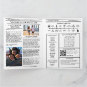 Programme de Mariage sur Journal Moderne Calendrie (Intérieur)