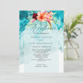 Programme de mariage sur la plage du paradis tropi (Debout devant)