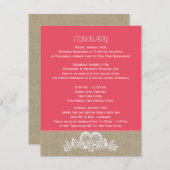 Programme de mariage sur la plage tropicale Sea Ga (Devant / Derrière)