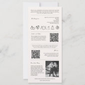 Programme de mariage sur le modèle d'un journal mo (Dos)