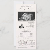Programme de mariage sur le modèle d'un journal mo (Devant)