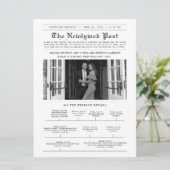 Programme de mariage sur le modèle d'un journal mo (Debout devant)