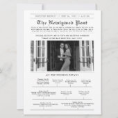 Programme de mariage sur le modèle d'un journal mo (Devant)