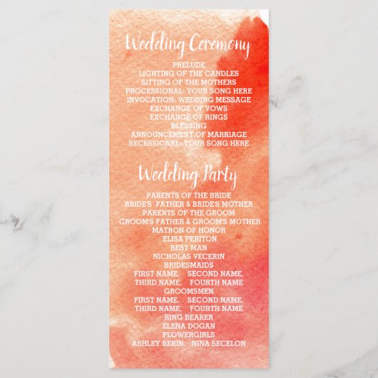 Programme de mariage sur le thème de la barrière d (Dos)