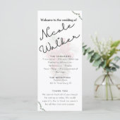 Programme de mariage sur le thème de Noël personna (Debout devant)