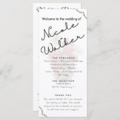 Programme de mariage sur le thème de Noël personna (Devant / Derrière)