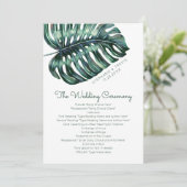 Programme de mariage sur l'île de la plage à feuil (Debout devant)