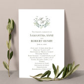 Programme de mariage sur monogramme personnalisé v