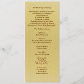 Programme de mariage Teal Masquerade Invitation (Dos)