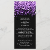 Programme de mariage Tombant étoiles violet (Dos)