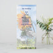 Programme de mariage Tournesol contre le ciel (Debout devant)