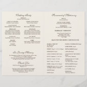 Programme de mariage traditionnel catholique du Sa (Dos)