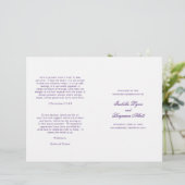 Programme de mariage traditionnel violet formel él (Debout devant)