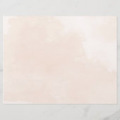 Programme de mariage Tri-Fold de Misty tree (Dos)