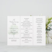 Programme de mariage Tri-Fold de Misty tree (Debout devant)