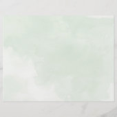 Programme de mariage Tri-Fold de Misty tree (Dos)