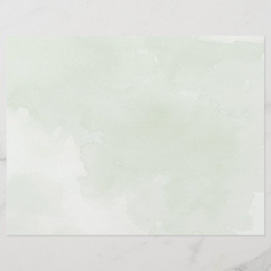 Programme de mariage Tri-Fold de Misty tree (Dos)