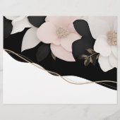 Programme de mariage Tri-Fold inspiré de Chanel (Dos)