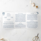 Programme de mariage trifolié orthodoxe grec (Intérieur)