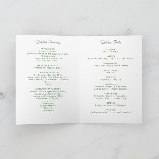 Programme de mariage tropical (Intérieur)