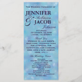 Programme de mariage turquoise bleu et violet (Devant)