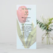 Programme de mariage unique pour tulipe rouge (Debout devant)