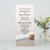 Programme de mariage Vagues de plage (Debout devant)
