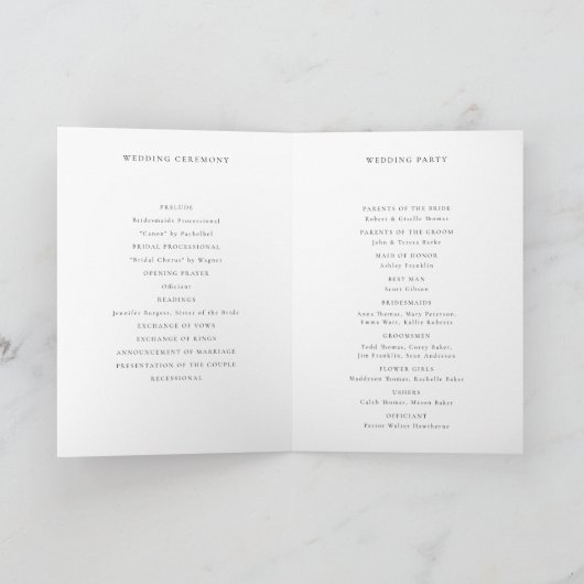 Programme de mariage végétal d'automne de Terre (Intérieur)