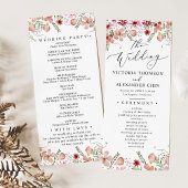 Programme de mariage végétal pourpre