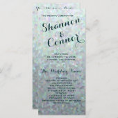 Programme de mariage vert irlandais (Devant / Derrière)