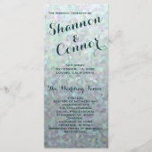 Programme de mariage vert irlandais (Devant)