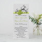 programme de mariage vert pastel (Debout devant)