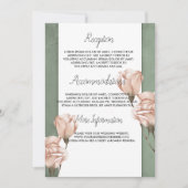 programme de mariage vert tendance (Devant)