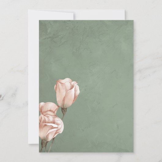 programme de mariage vert tendance (Dos)