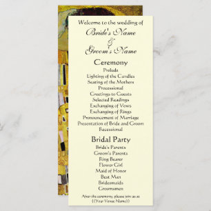 Programme de mariage victorien, The Kiss, Gustav K