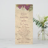 Programme de mariage vigneron élégant et rustique  (Debout devant)